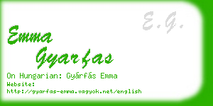 emma gyarfas business card